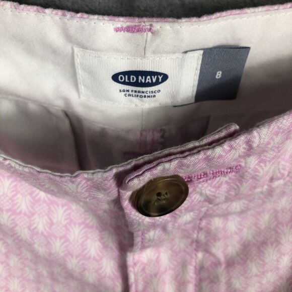 Old Navy Shorts Women’s Pink Twill Size Adult 8 - Picture 4 of 14